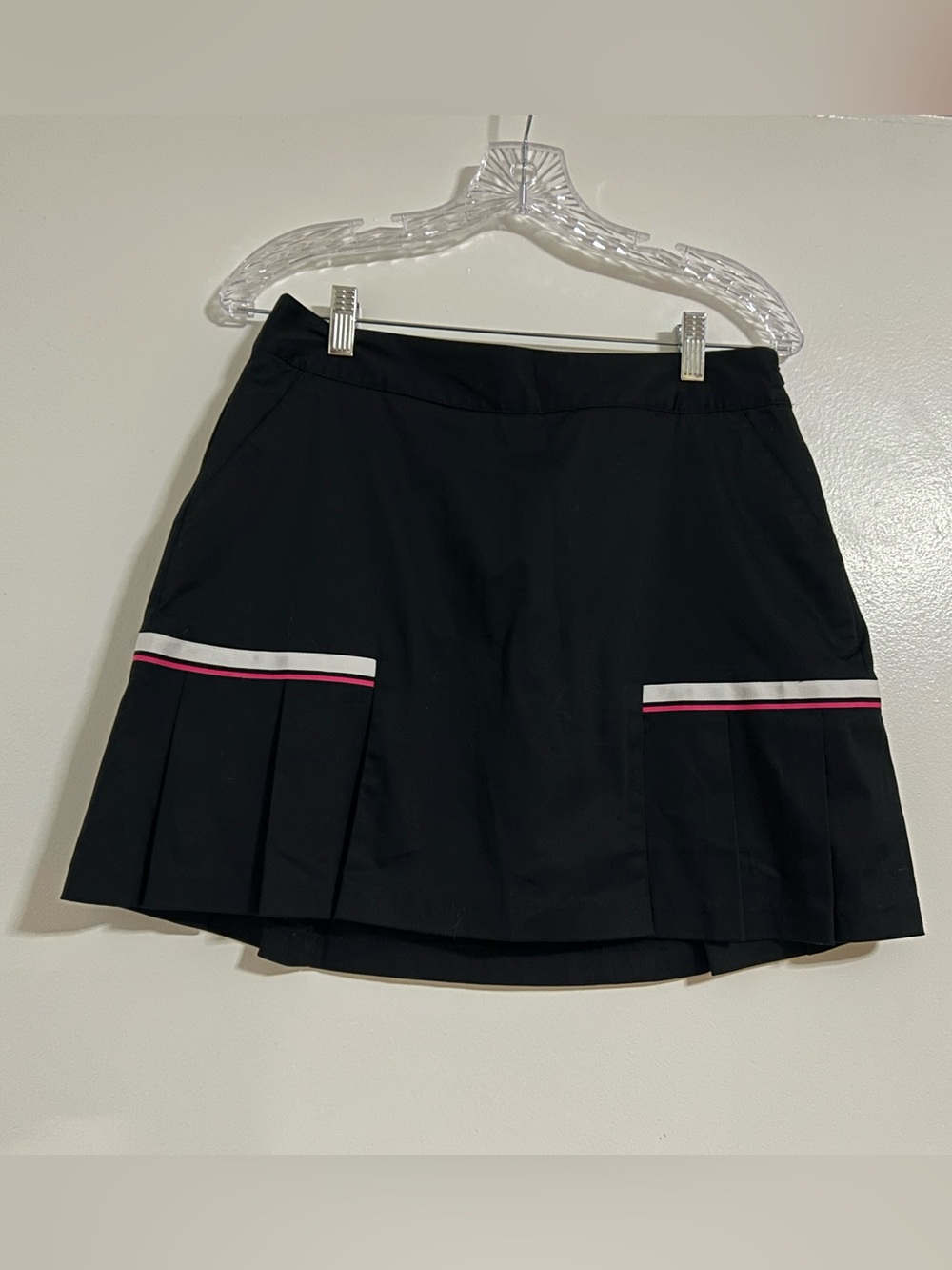 Lady Hagen Black Pleated Skort